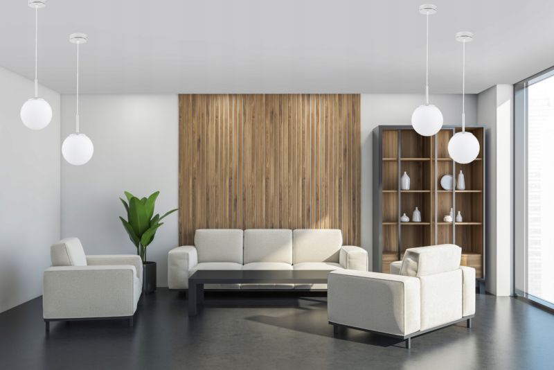 Lampa Wisząca Sufitowa Elko-Lighting Milo 1-Punktowy Zwis Chrom Kule Białe E27 srebrny 1 szt