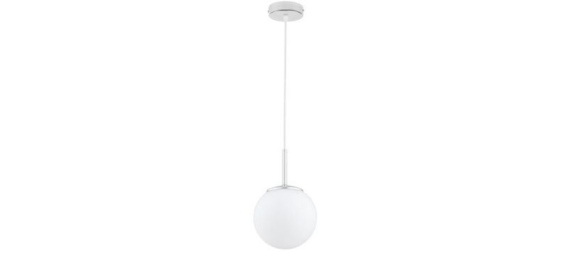 Lampa Wisząca Sufitowa Elko-Lighting Milo 1-Punktowy Zwis Chrom Kule Białe E27 srebrny 1 szt
