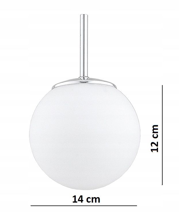 Lampa Wisząca Sufitowa Elko-Lighting Milo 6-Punktowa X Chrom Kule Białe E27 srebrny 1 szt