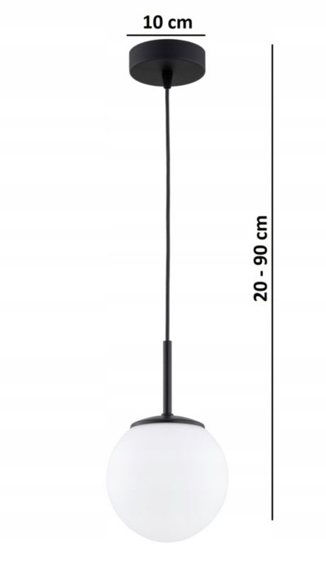 Lampa Wisząca Sufitowa Elko-Lighting MIlo E27 czarny 1 szt