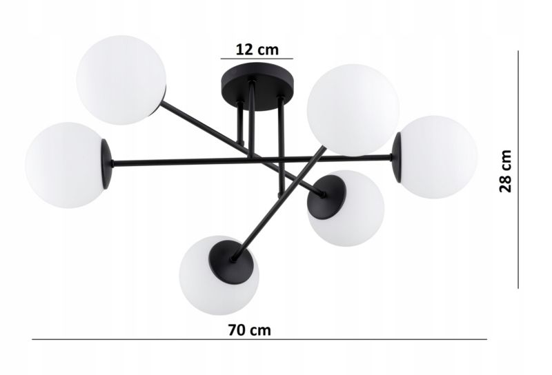 Lampa Wisząca Sufitowa Elko-Lighting MIlo E27 czarny 1 szt