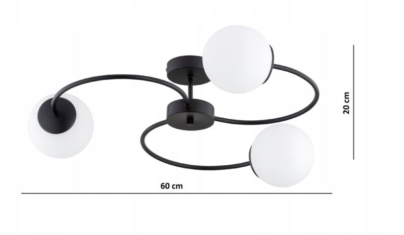 Lampa Wisząca Sufitowa Elko-Lighting MIlo E27 czarny 1 szt