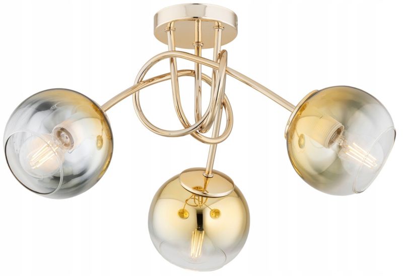 Lampa Wisząca Sufitowa Elko-Lighting Żyrandol Skręt 3-punktowy E27 Ombre 1 szt