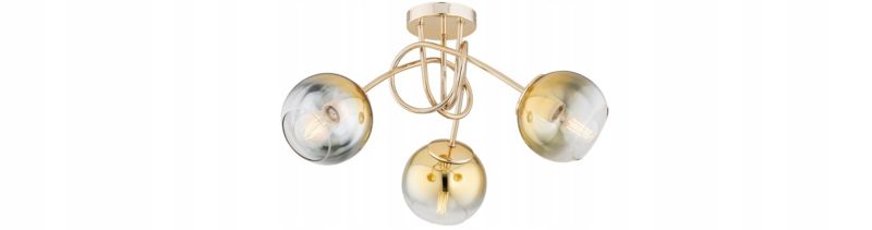 Lampa Wisząca Sufitowa Elko-Lighting Żyrandol Skręt 3-punktowy E27 Ombre 1 szt