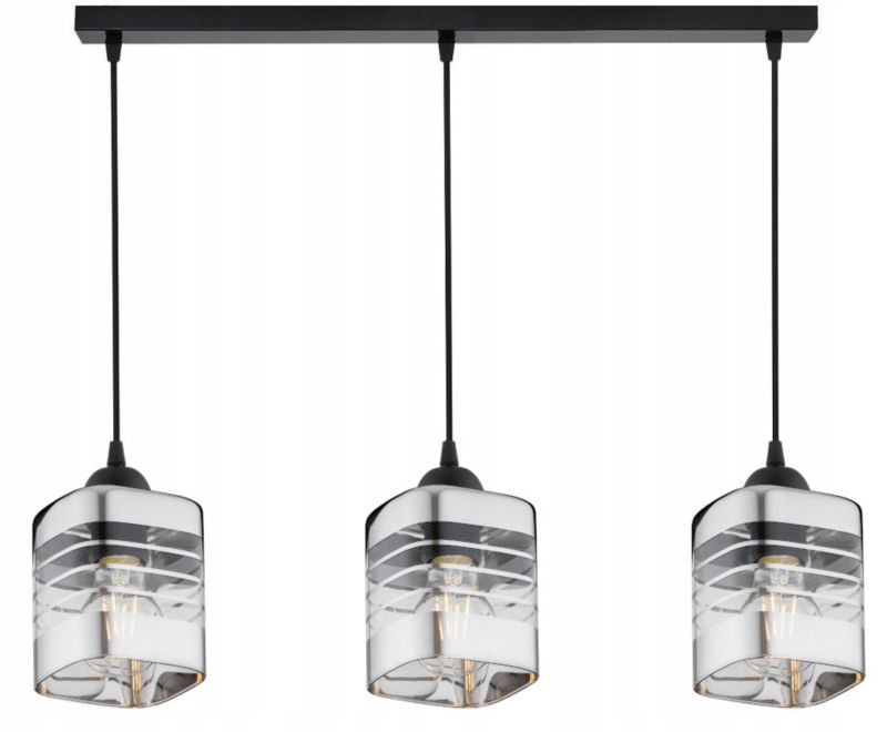 Lampa Wisząca Sufitowa Elko-Lighting Zwis 3-Punktowy Linea E27 czarny 1 szt