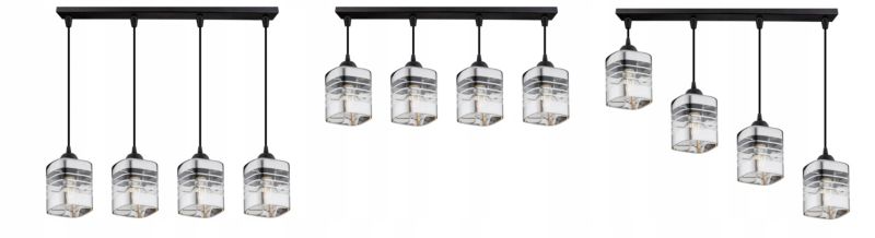 Lampa Wisząca Sufitowa Elko-Lighting Zwis 4-Punktowy Linea E27 czarny 1 szt