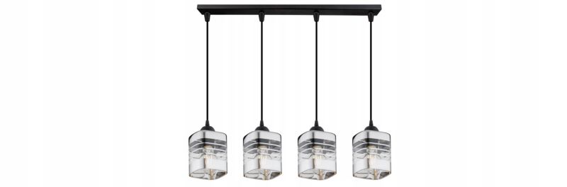 Lampa Wisząca Sufitowa Elko-Lighting Zwis 4-Punktowy Linea E27 czarny 1 szt