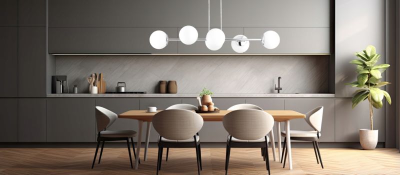 Lampa Wisząca Sufitowa Elko-Lighting Zwis 6-Punktowa Milo Chrom Kule Białe E27 srebrny 1 szt