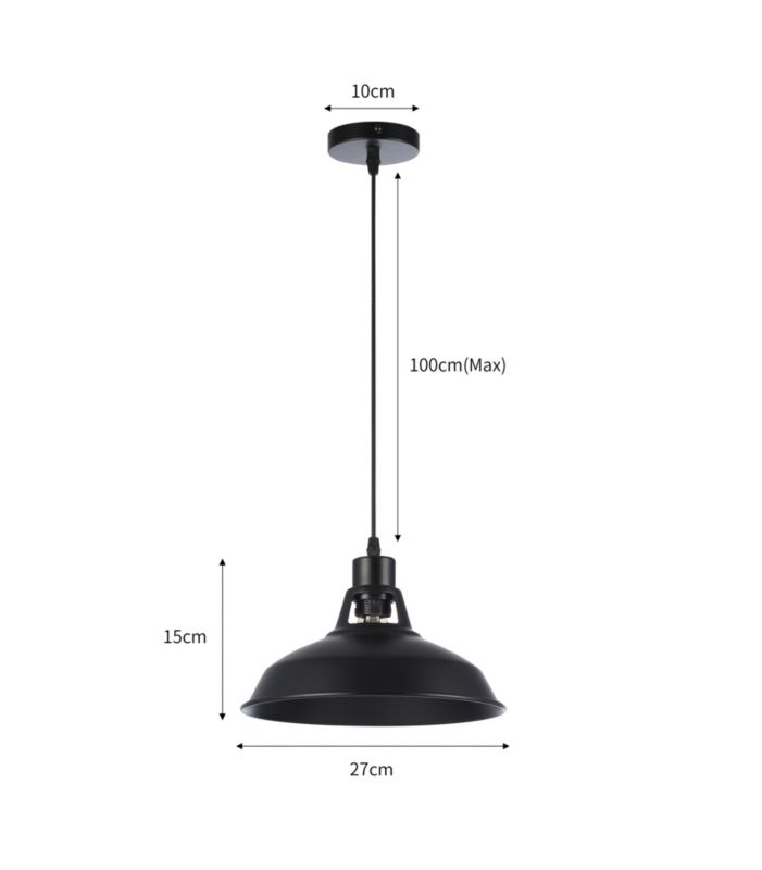 Lampa wisząca sufitowa MasterLED Felia E27 żyrandol 1,15 m IP20 czarna 1 szt.