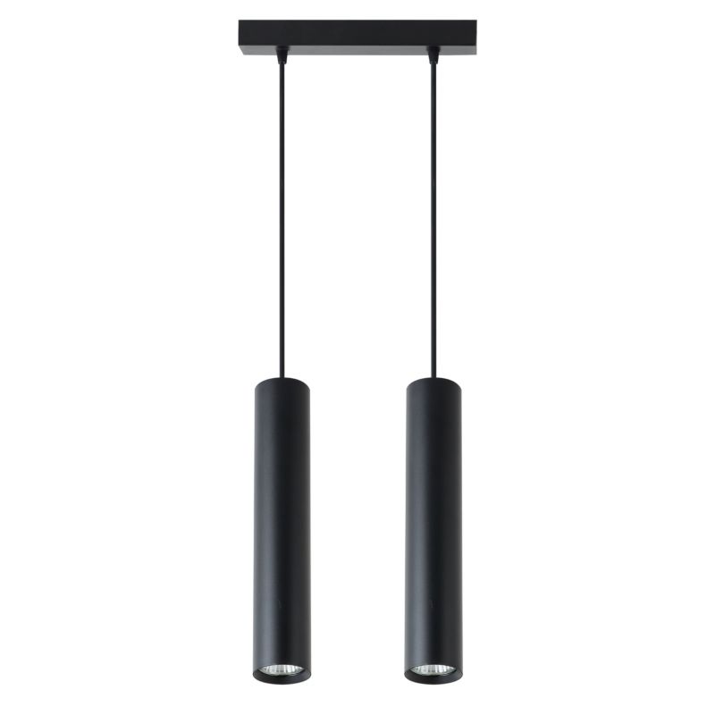 Lampa wisząca sufitowa MasterLED Keon 2-punktowa GU10 loft 131 cm IP20 czarna matowa 1 szt.