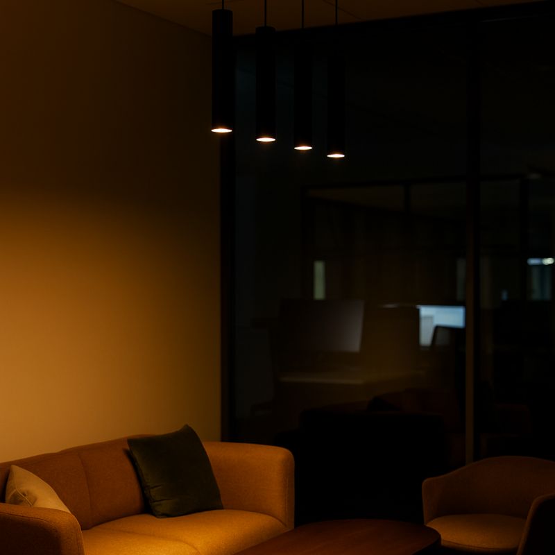 Lampa wisząca sufitowa MasterLED Keon 4-punktowa LED GU10 loft punktowa 131 cm IP20 czarna 1 szt.