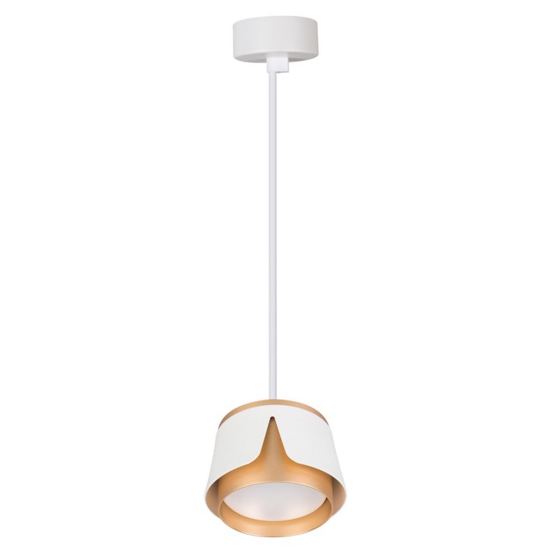 Lampa wisząca sufitowa XUDO punktowa GX53 LED 1m Biało-Złota Okrągła 1 szt.
