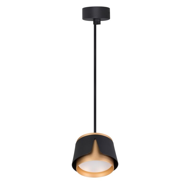 Lampa wisząca sufitowa XUDO punktowa GX53 LED 1m Czarno-Złota Okrągła 1 szt.