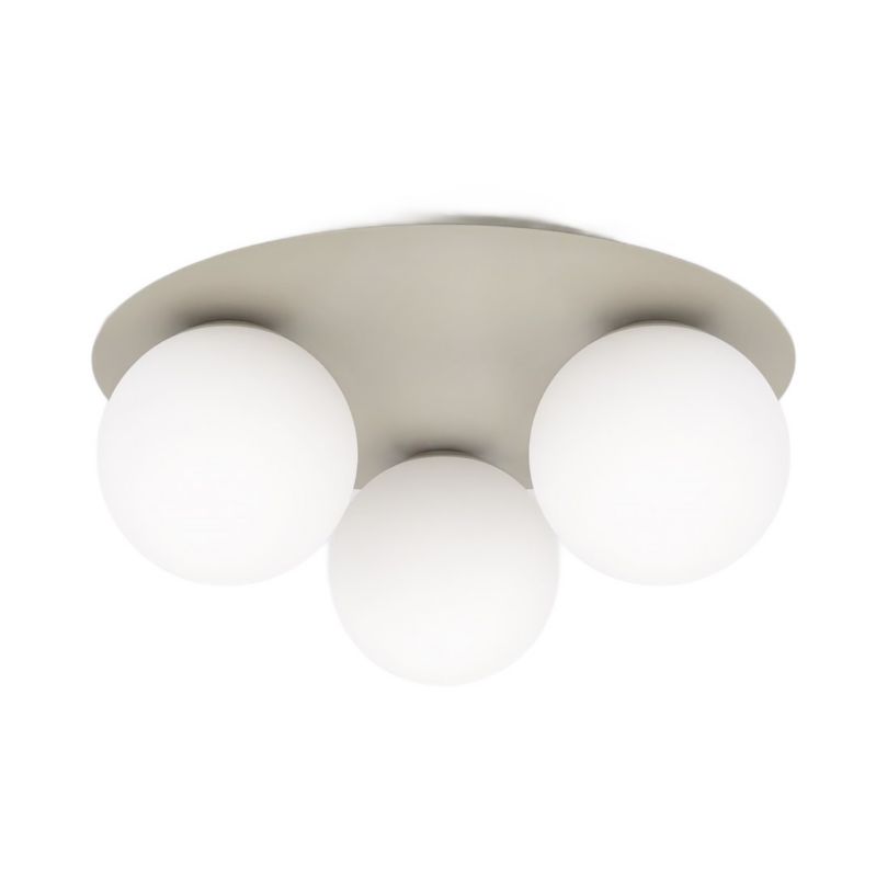 Lampa wisząca szklane kule Emibig SOLAR beżowo-biała 3xE14x10W IP20 wym:19x43x43cm - 1 szt.