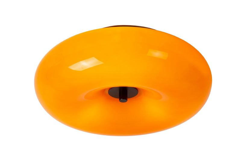 Lampa wisząca szklany klosz donut Lucide SENTINO pomarańczowo-czarna 3xG9x40W IP20 wym:10,3x29,5x29,5cm - 1 szt.