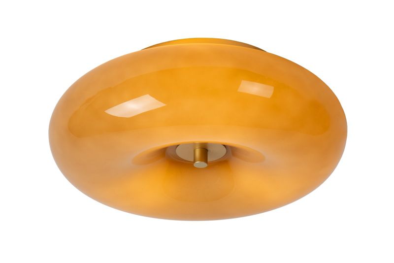 Lampa wisząca szklany klosz donut Lucide SENTINO złota 3xG9x40W IP20 wym:10,3x29,5x29,5cm - 1 szt.