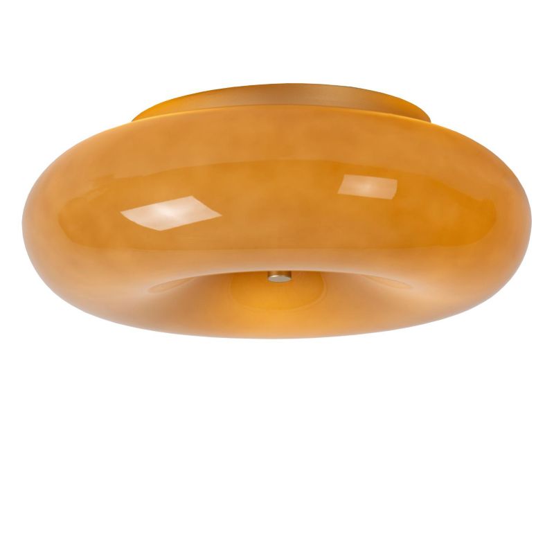 Lampa wisząca szklany klosz donut Lucide SENTINO złota 3xG9x40W IP20 wym:10,3x29,5x29,5cm - 1 szt.