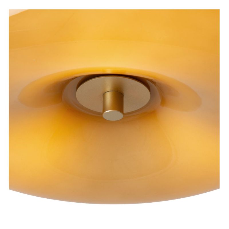 Lampa wisząca szklany klosz donut Lucide SENTINO złota 3xG9x40W IP20 wym:10,3x29,5x29,5cm - 1 szt.