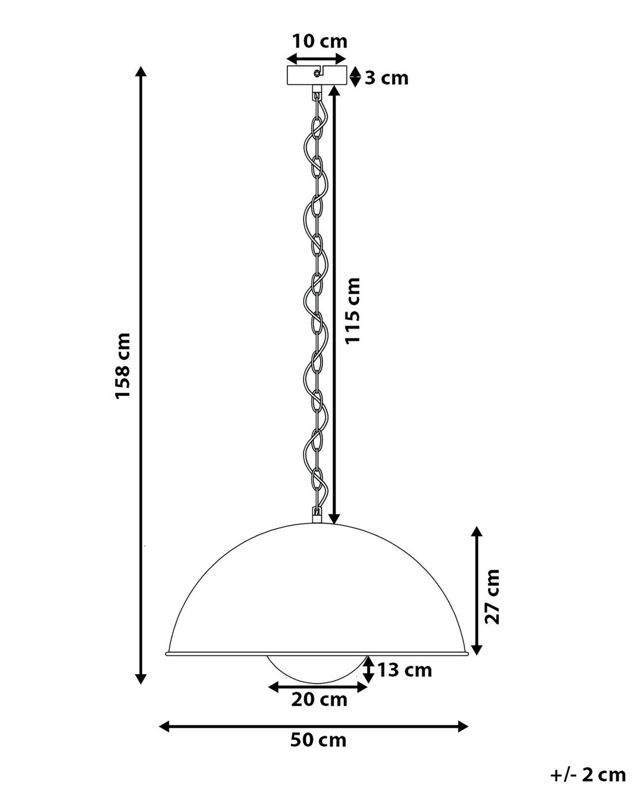 Lampa wisząca Thames Metal Czarny 1 szt.
