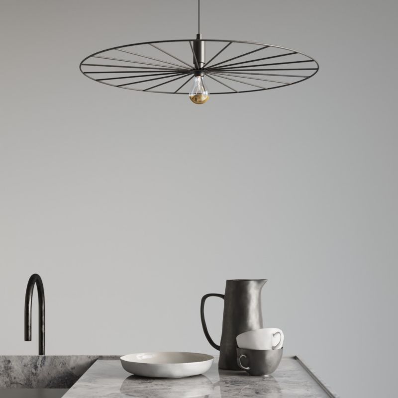 Lampa wisząca Thoro Lighting SIRKEL czarna 1xE27x15W wym:150x30x30cm IP20 -1 szt.