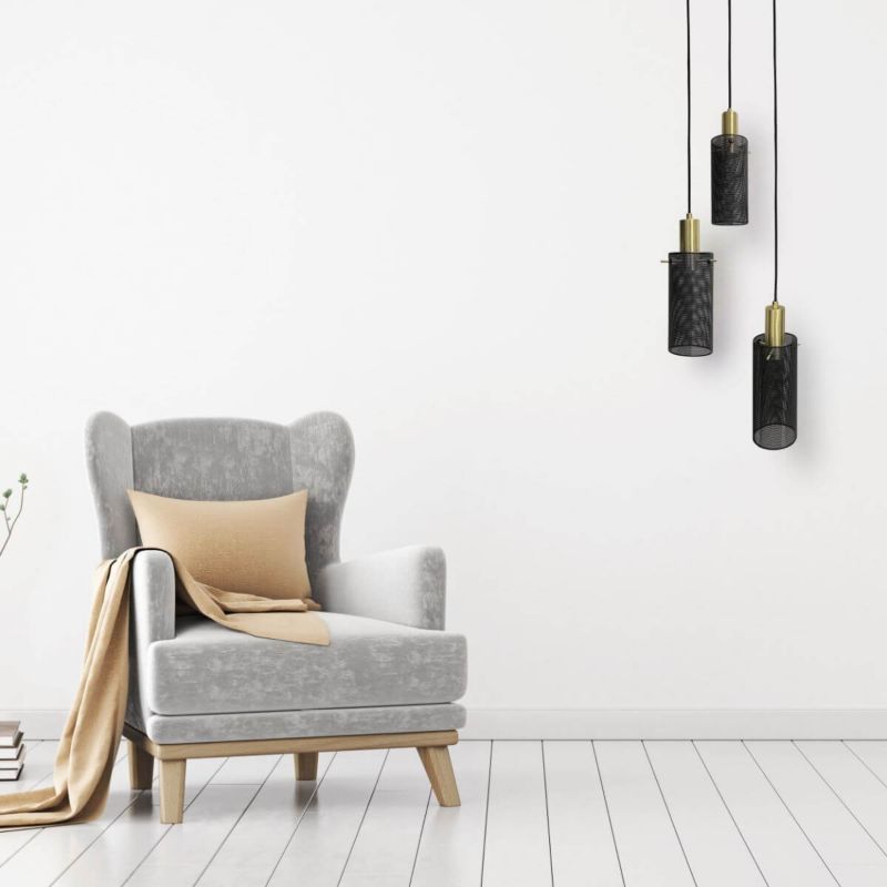 Lampa wisząca Tirana 3 Light Prestige czarna 3xE27