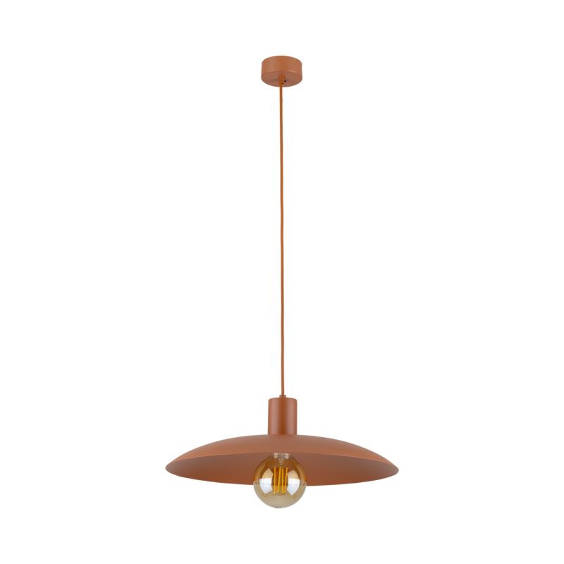 Lampa Wisząca Tk-Lighting Astra ceglany czerwony daszek metalowy - 1szt.