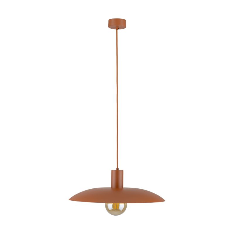Lampa Wisząca Tk-Lighting Astra ceglany czerwony daszek metalowy - 1szt.