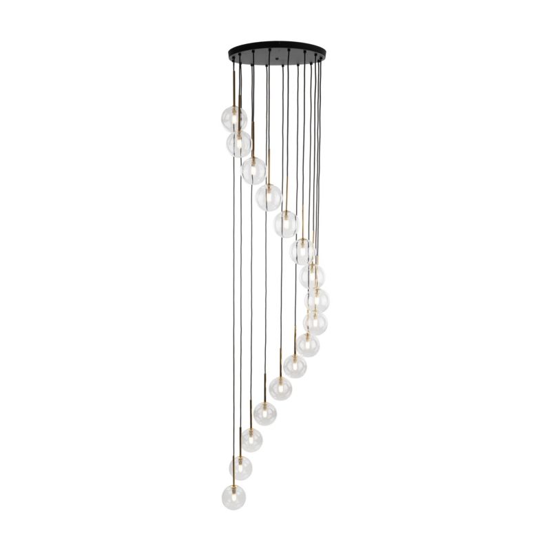 Lampa wisząca Tk-Lighting Aurora przedpokój salon szklane kulki wiszące na różnych wyokościach - 1szt.