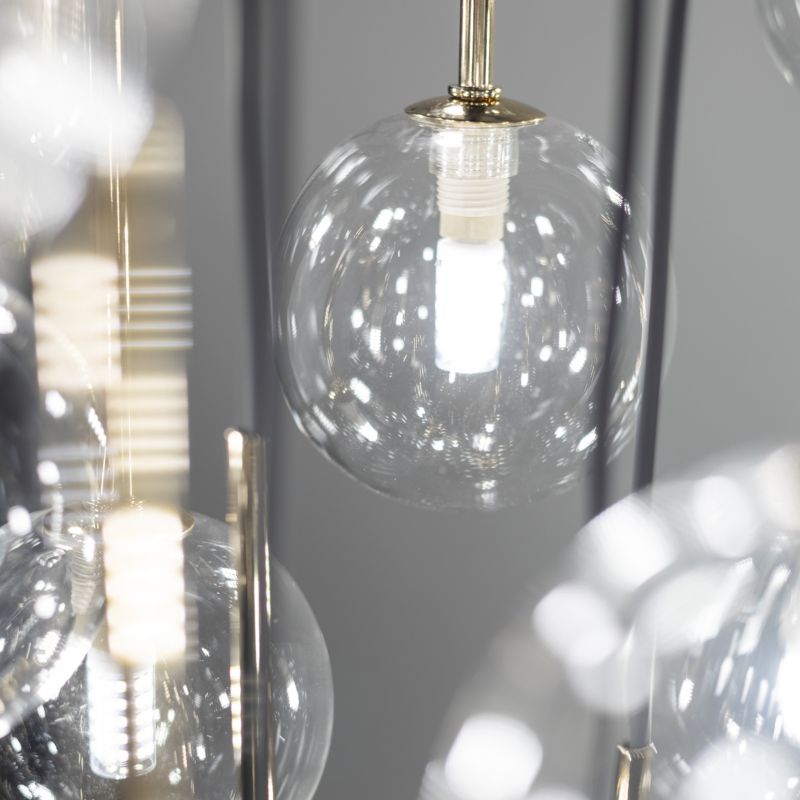Lampa wisząca Tk-Lighting Aurora przedpokój salon szklane kulki wiszące na różnych wyokościach - 1szt.