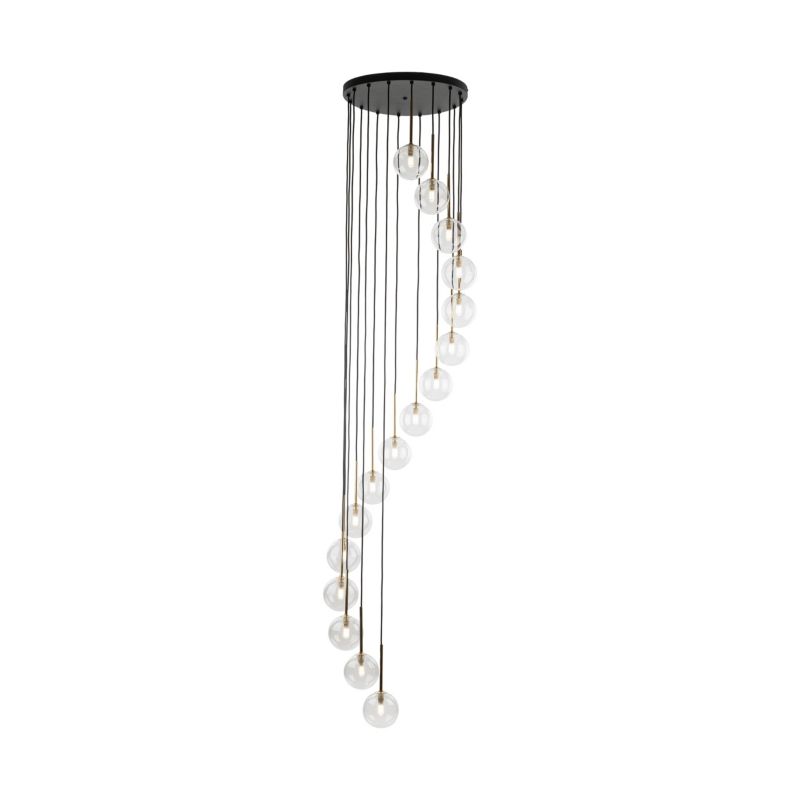 Lampa wisząca Tk-Lighting Aurora przedpokój salon szklane kulki wiszące na różnych wyokościach - 1szt.