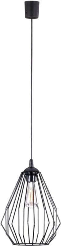 Lampa wisząca TK Lighting Brylant E27 czarna 15W 110cm 1 szt.
