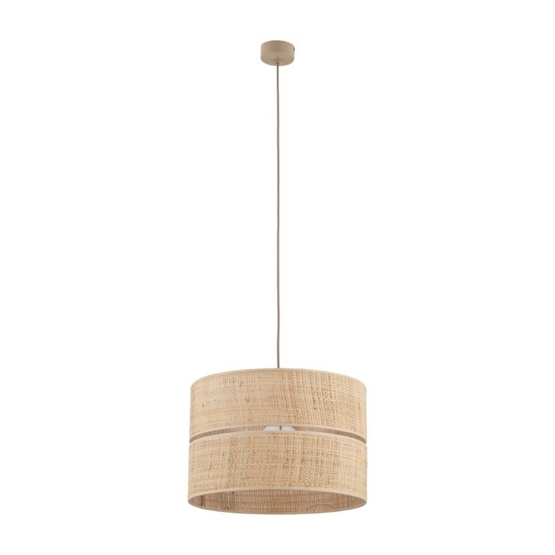 Lampa Wisząca TK Lighting Calma Boho Rafia Naturalna 1Xe27  38cm -1szt.