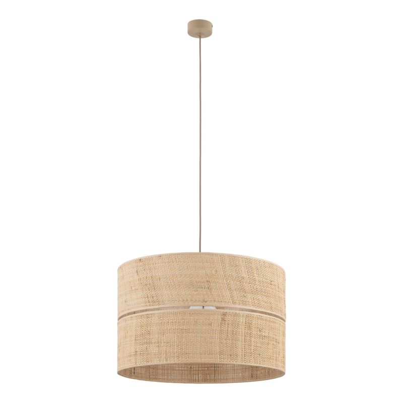 Lampa Wisząca TK Lighting Calma Boho Rafia Naturalna 1Xe27 50cm -1szt.