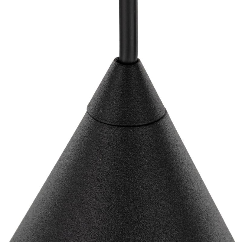 Lampa wisząca TK-Lighting Cono czarny klosz stożek S - 1szt.