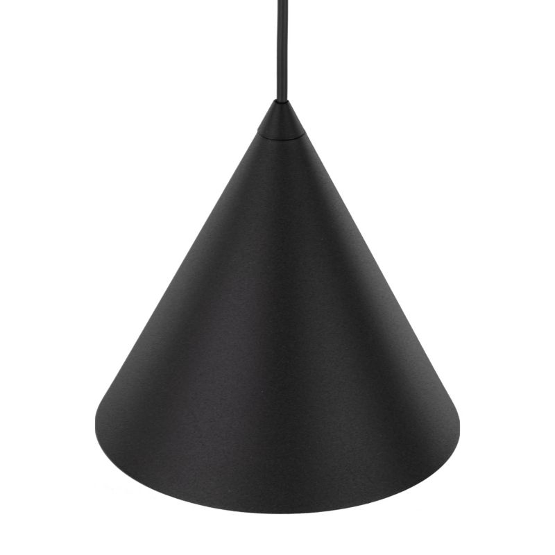 Lampa wisząca TK-Lighting Cono czarny klosz stożek S - 1szt.