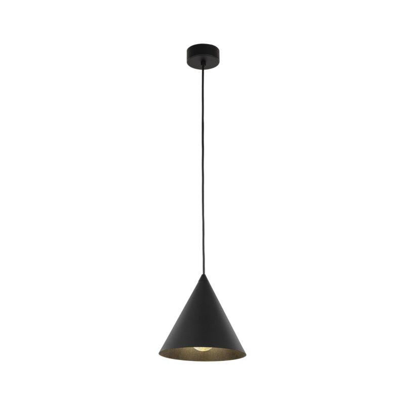 Lampa wisząca TK-Lighting Cono czarny klosz stożek S - 1szt.