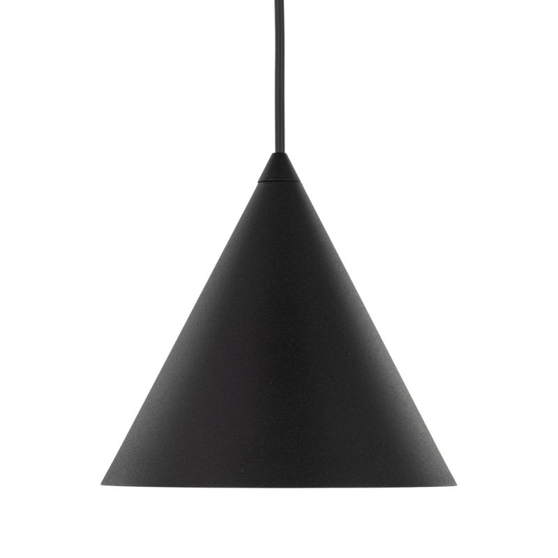 Lampa wisząca TK-Lighting Cono czarny klosz stożek S - 1szt.