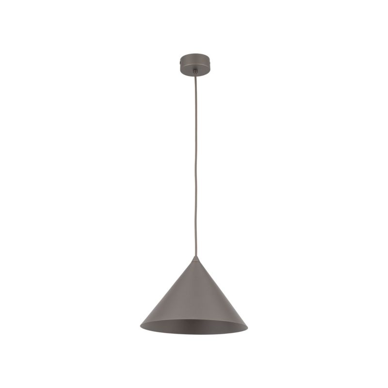 Lampa Wisząca TK Lighting Cono M brązowa klosz metalowy stożek 1Xe27 -1szt.
