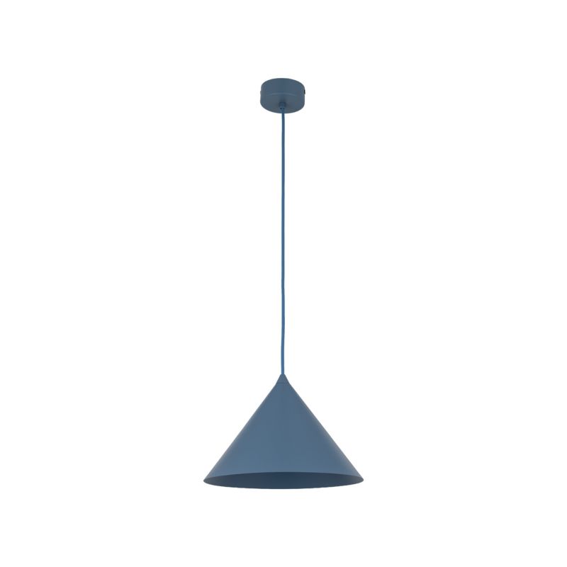 Lampa wisząca TK Lighting Cono M stożek metalowy granatowy 1Xe27 -1szt.