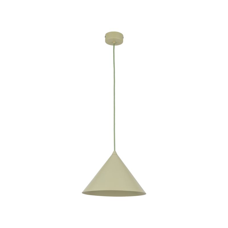 Lampa wisząca TK Lighting Cono M stożek metalowy pistacjowy 1Xe27 -1szt.