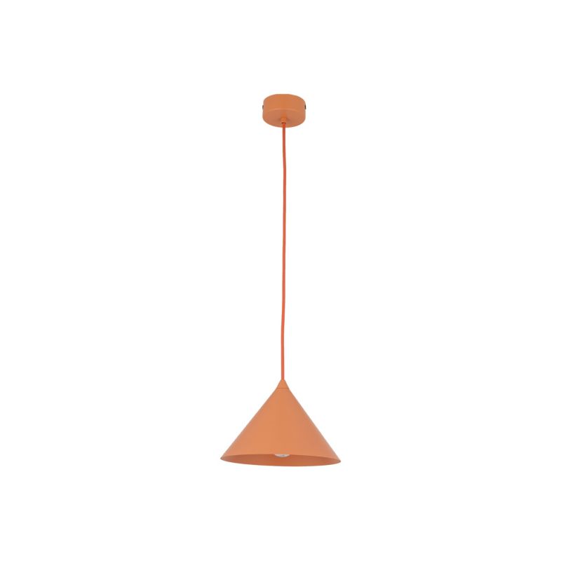 Lampa wisząca TK Lighting Cono S stożek metalowy łososiowy 1Xe27 -1szt.