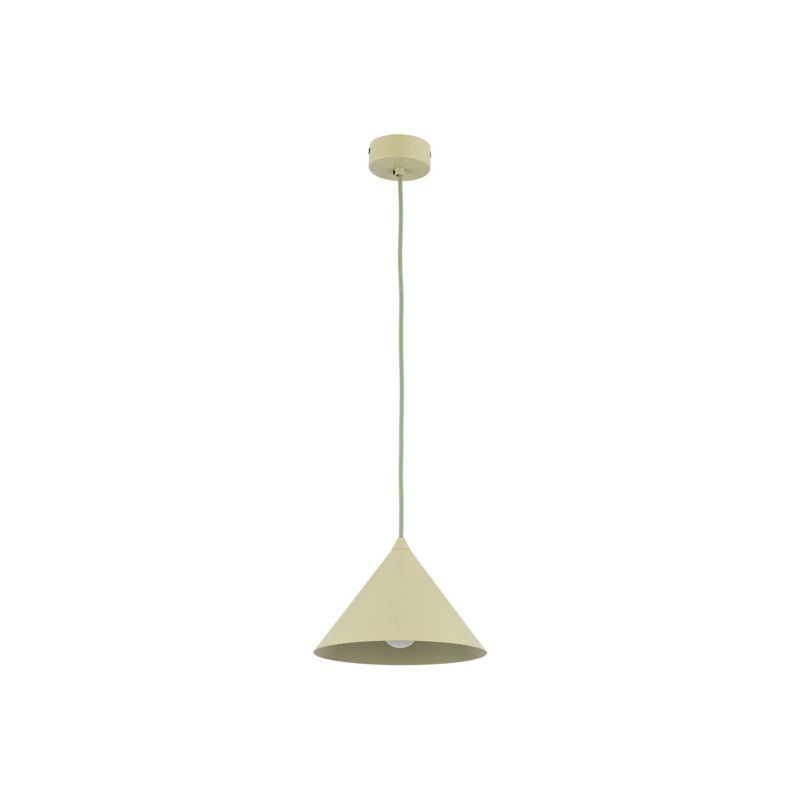 Lampa wisząca TK Lighting Cono S stożek metalowy pistacjowy 1Xe27 -1szt.