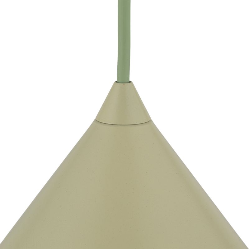Lampa wisząca TK Lighting Cono S stożek metalowy pistacjowy 1Xe27 -1szt.