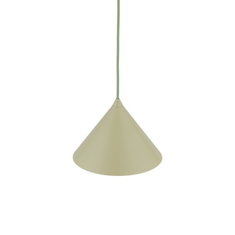 Lampa wisząca TK Lighting Cono S stożek metalowy pistacjowy 1Xe27 -1szt.