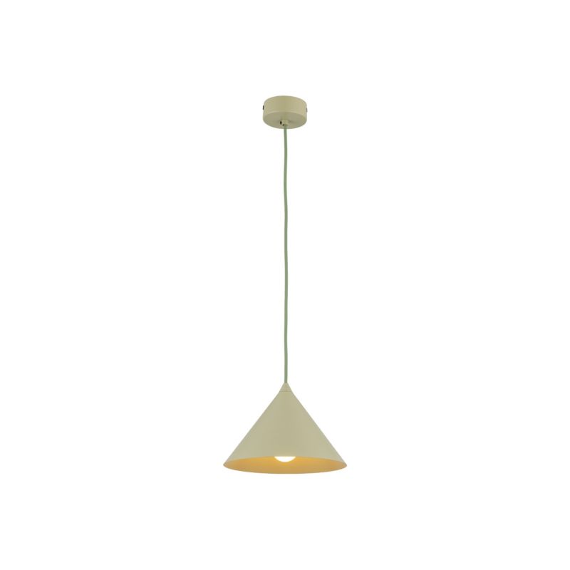 Lampa wisząca TK Lighting Cono S stożek metalowy pistacjowy 1Xe27 -1szt.