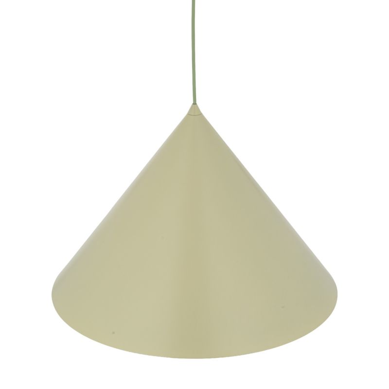 Lampa wisząca Tk Lighting Cono Xl metalowy stożek pistacjowy zielony 1Xe27 - 1szt.