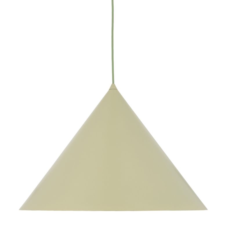 Lampa wisząca Tk Lighting Cono Xl metalowy stożek pistacjowy zielony 1Xe27 - 1szt.