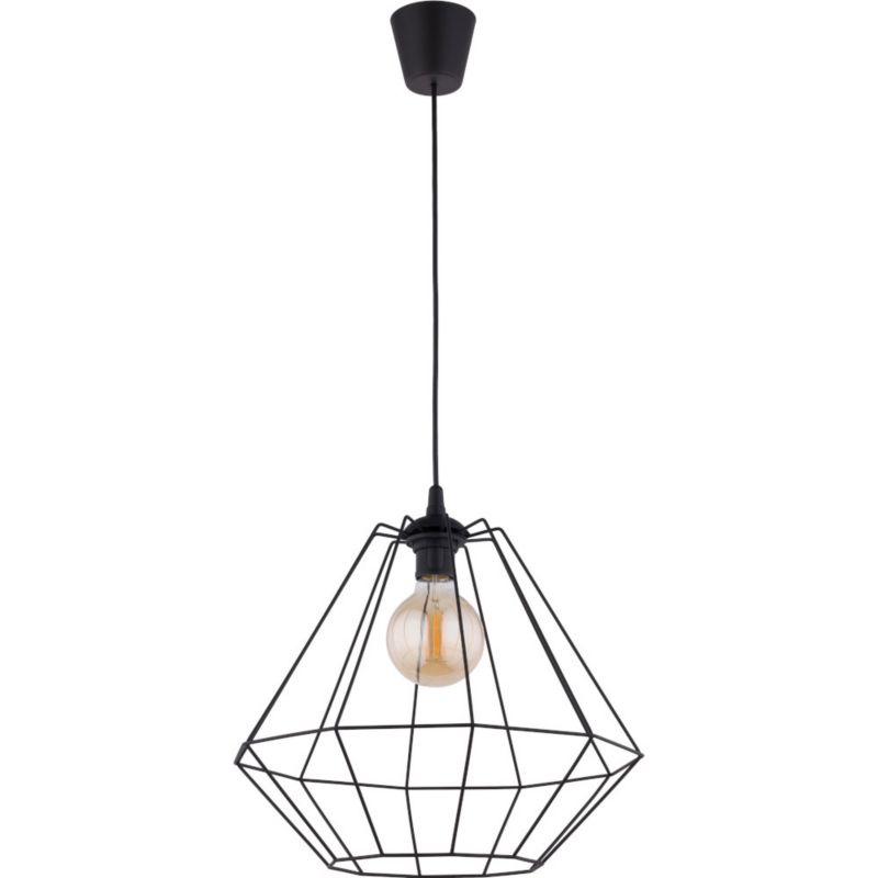 Lampa wisząca TK Lighting Diamond czarna 41cm 1 szt.
