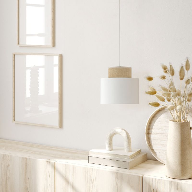 Lampa wisząca TK-Lighting Duo White Juta 1 - 1szt.