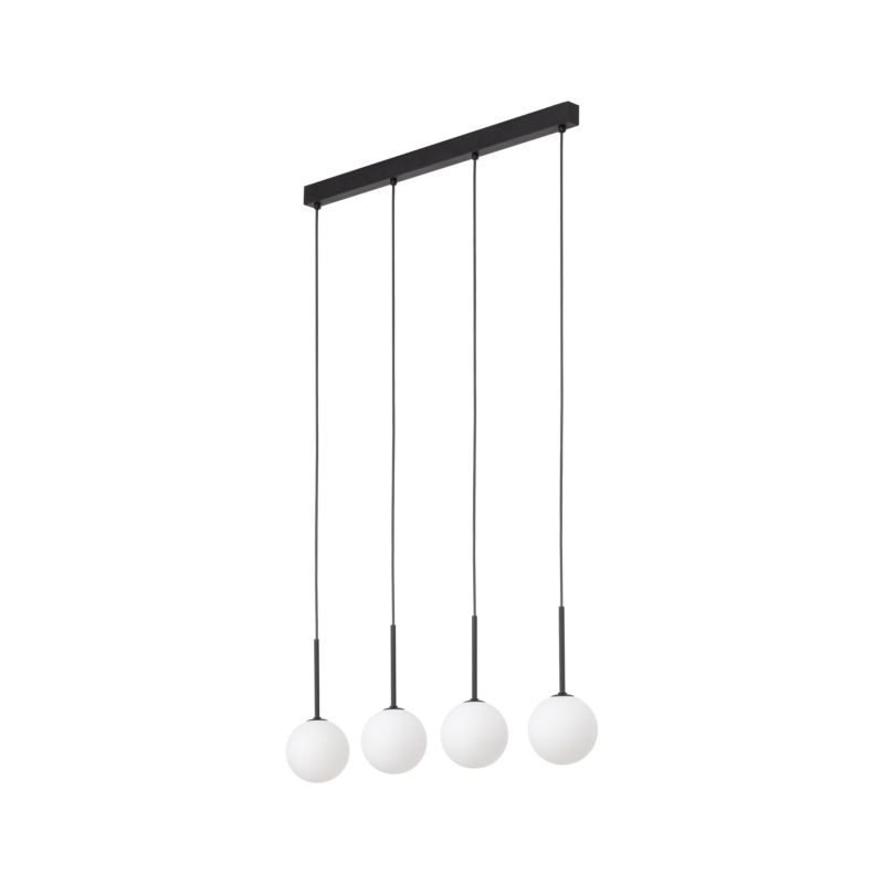 Lampa wisząca TK-Lighting Martin czarna listwa białe kulki 4x G9 - 1szt.